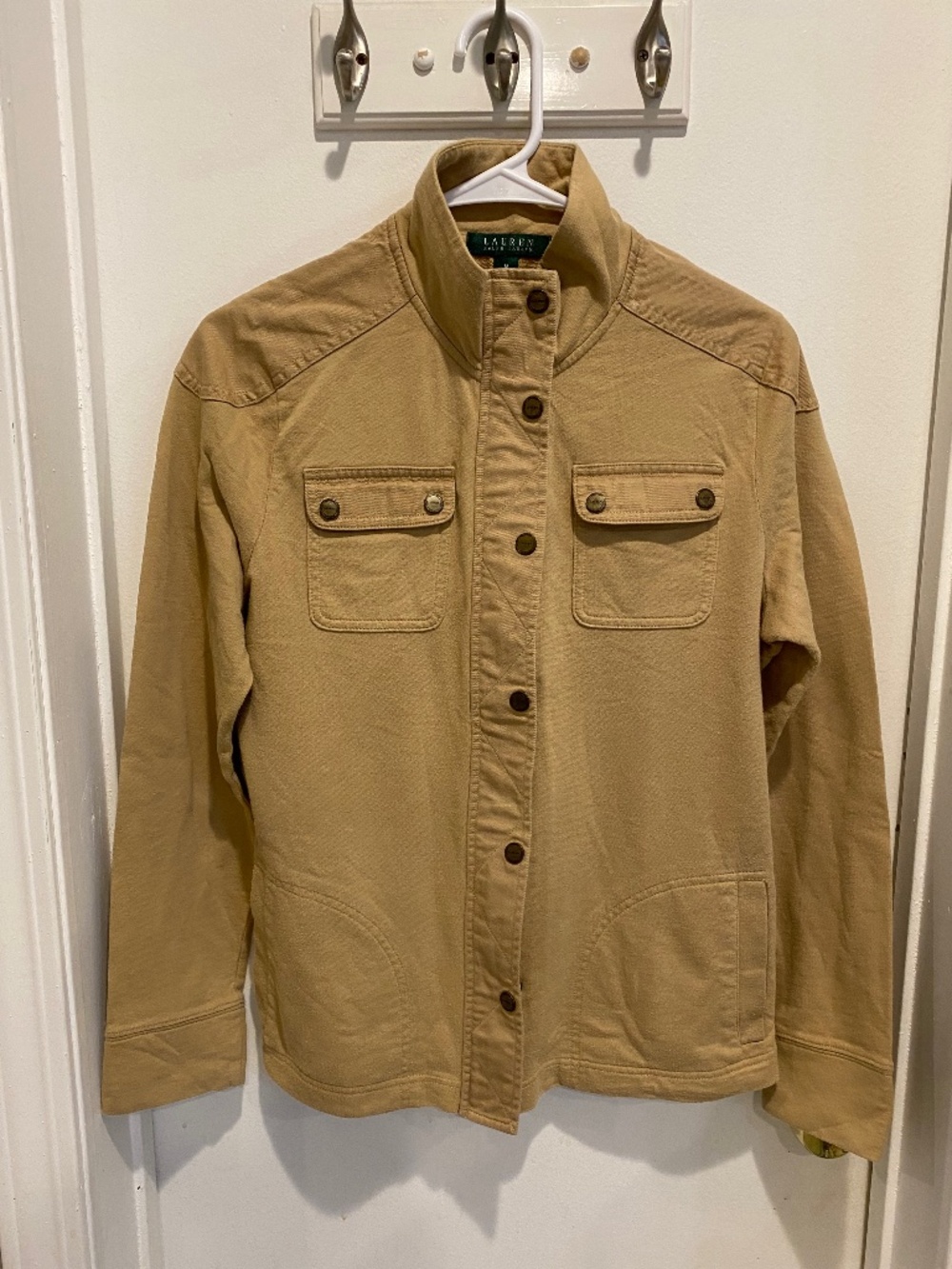 Lauren Ralph, Lauren knit for zip and snap jacket M